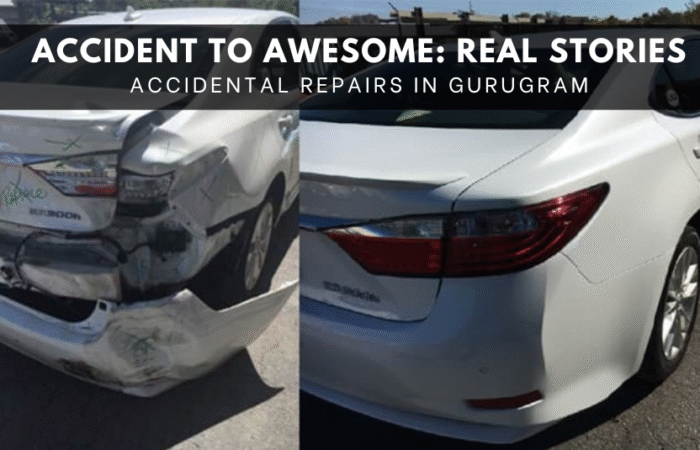 before and after: Accidental Repairs